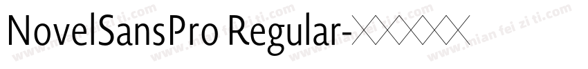 NovelSansPro Regular字体转换